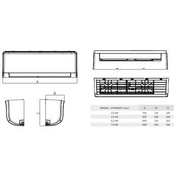 KLIMATYZATOR MIDEA Blanc PRO