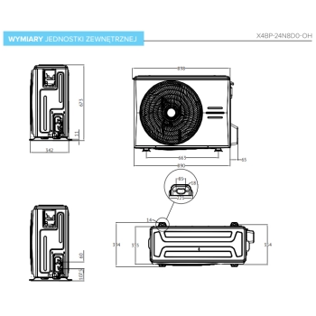 KLIMATYZATOR MIDEA BLANC WARMER